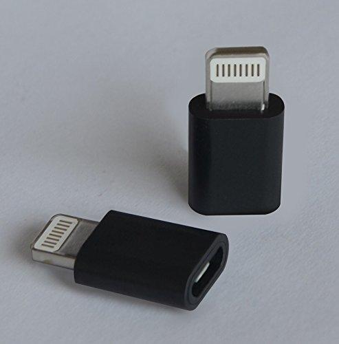 Адаптор / преходник Черен за iPhone от Micro USB към Lightning 