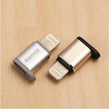 Адаптор / преходник Remax RA-USB2 / Златен / от Micro USB към iPhone 