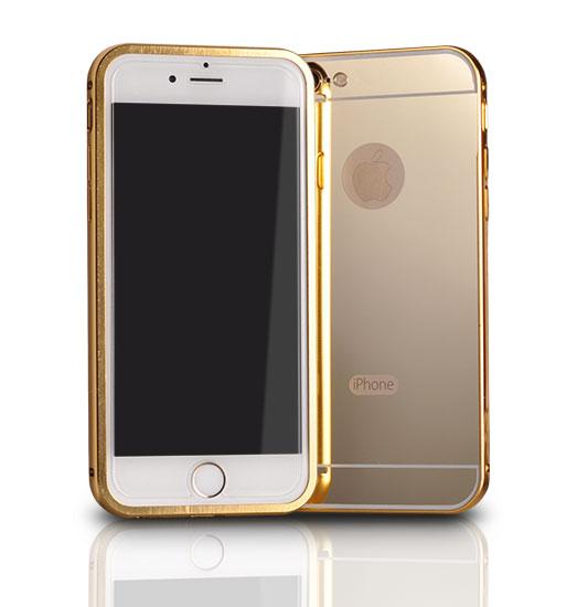 Алуминиев BUMPER с твърд гръб /2 части/ за Samsung G935 GALAXY S7 Златен 