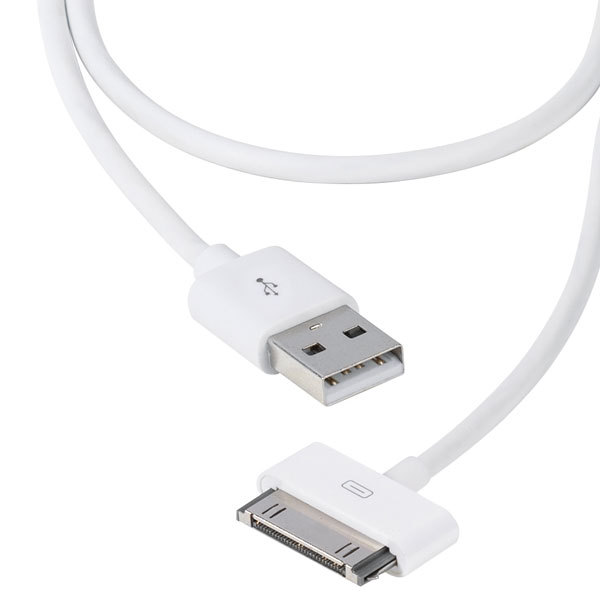 Apple iPhone 4 DATA кабел 1.5м бял 