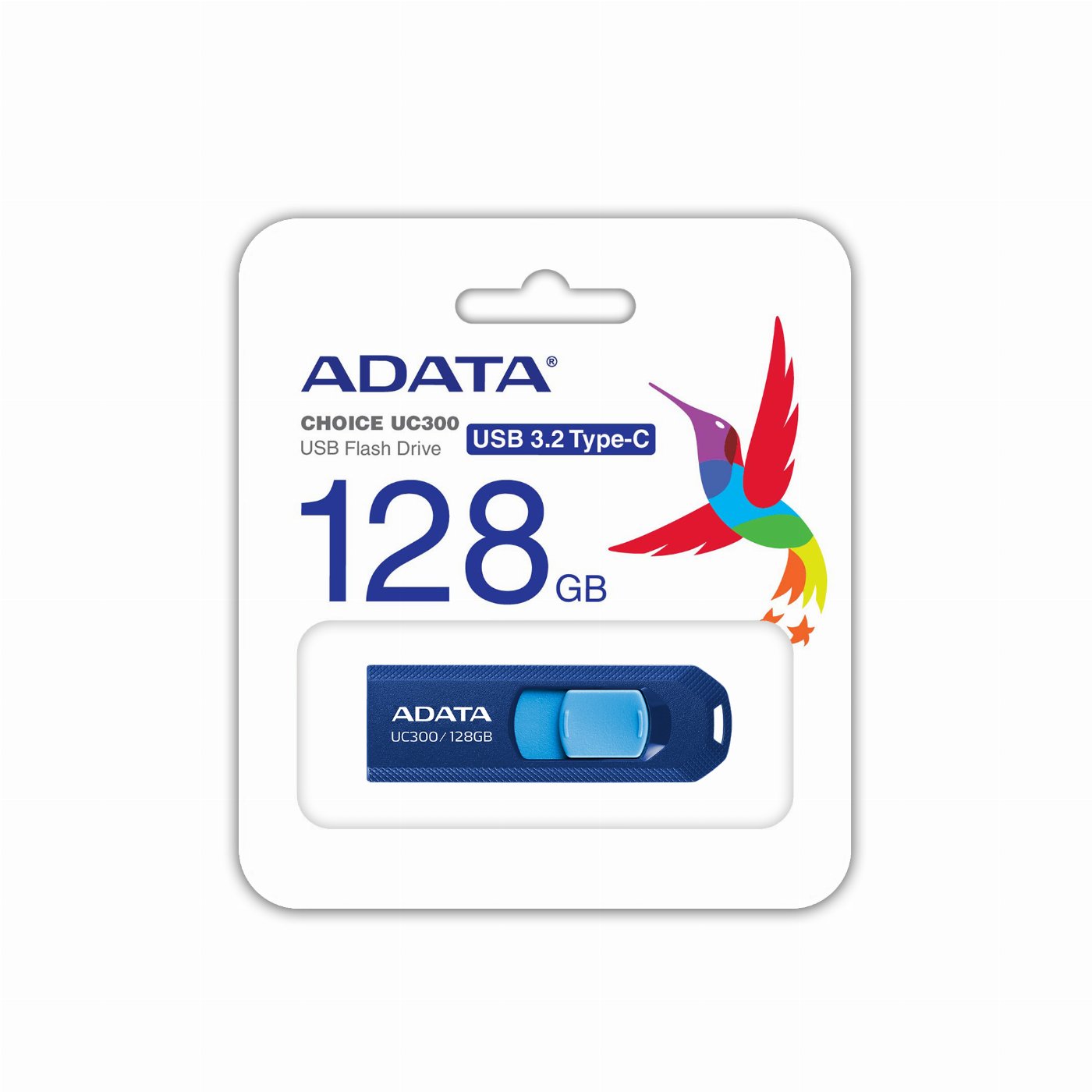 Флаш памет ADATA 128GB TYPE-C UC300 BLUE