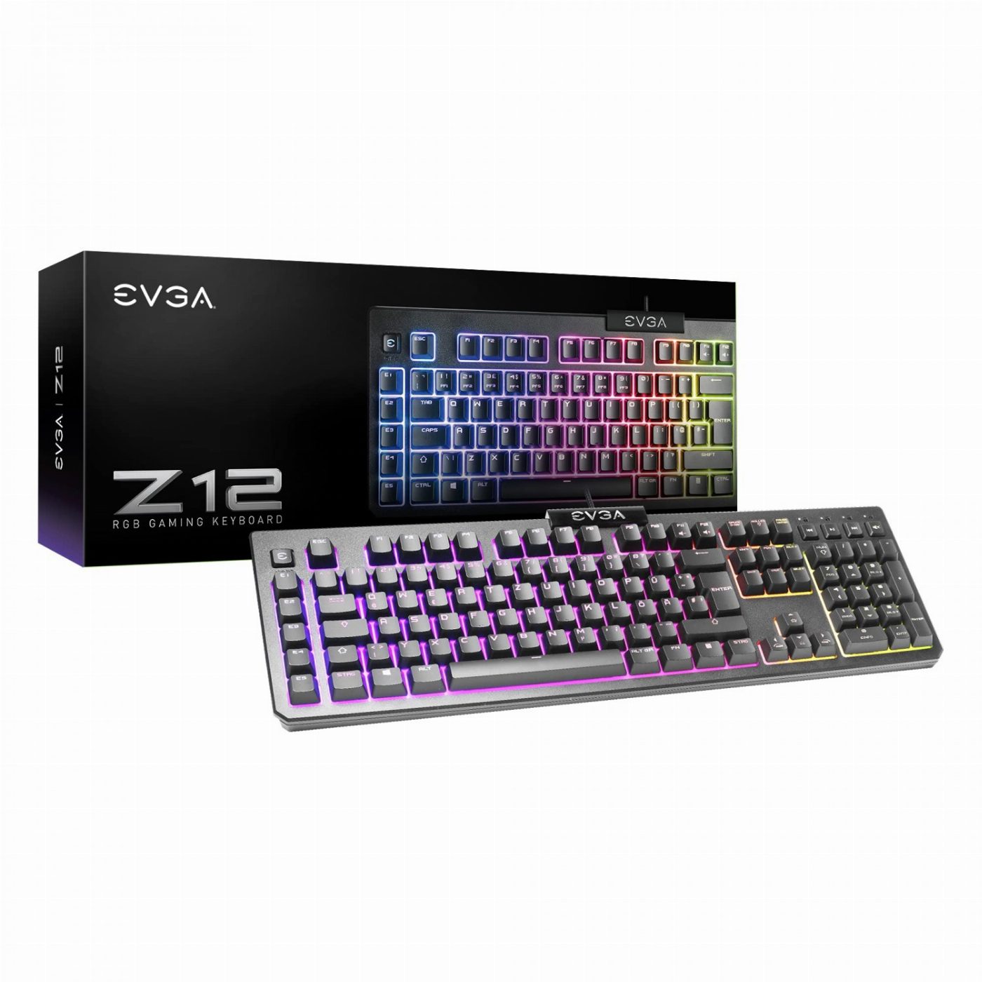 Геймърска Клавиатура - EVGA Z12 RGB USB (жична)