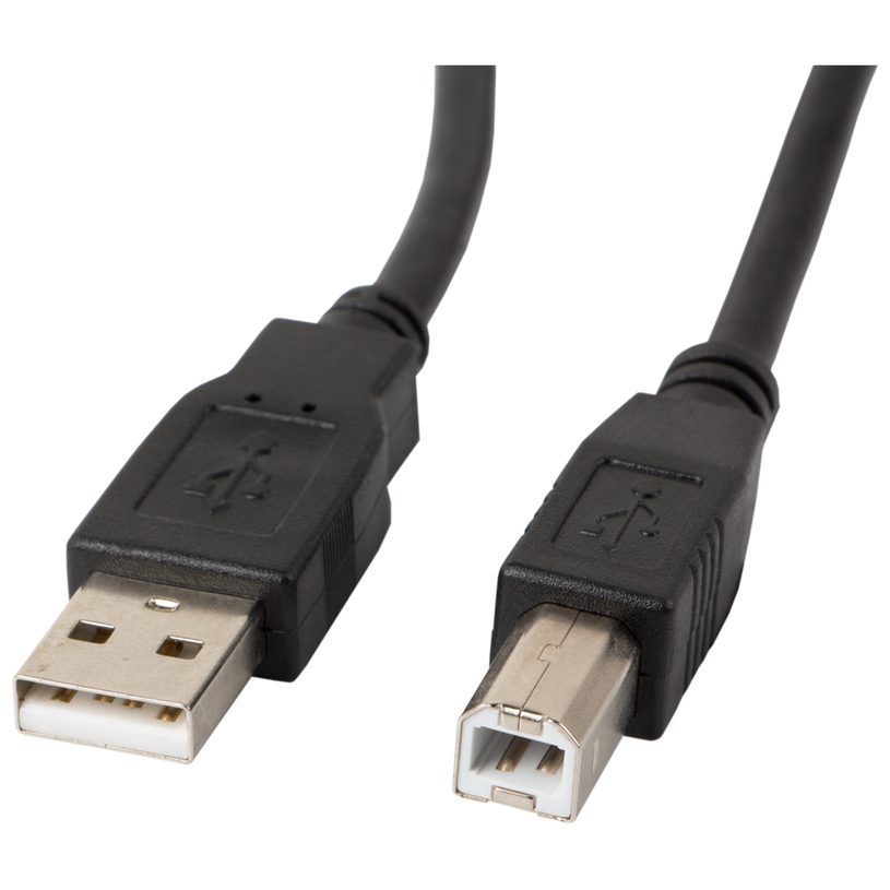 Кабел за принтер Lanberg USB-A (M) -> USB-B (M) 2.0 cable 1.8m, black ferrite