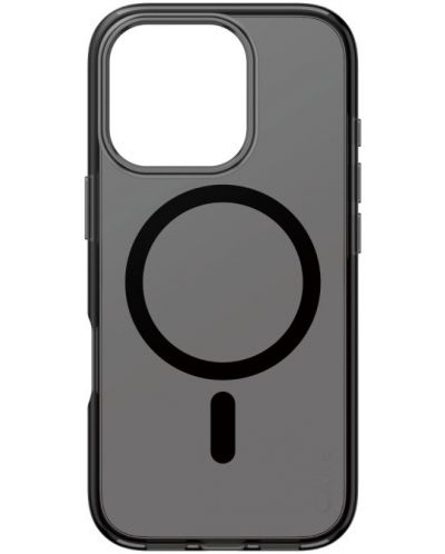 Калъф CARE - Smokey Black MagSafe, iPhone 16 Pro, черен/прозрачен
