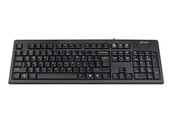 Клавиатура A4tech KR-83 с кабел и кирилизация, черна