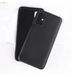 Матов силиконов калъф /черен/ за Samsung A41 