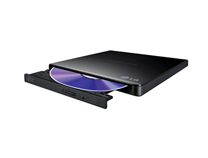 Оптично устройство - Hitachi-LG GP57EB40 Ultra Slim External DVD-RW,Super Multi,Double Layer, TV Connectivity, Black