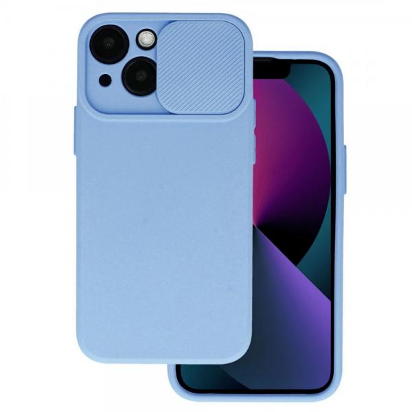 Силиконов калъф Camshield / Светлолилав / за iPhone 15 Plus 6.7