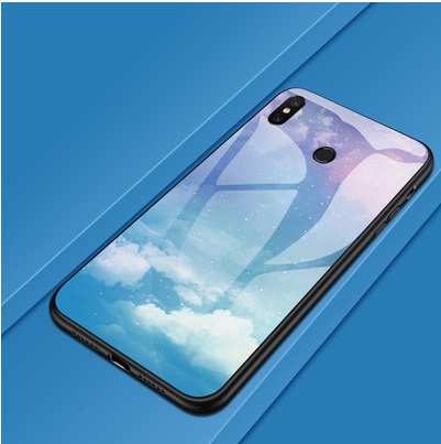 Силиконов калъф твърд син/лилав за Xiaomi Redmi Note 9 