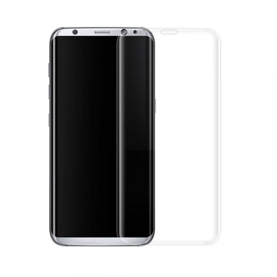 Стъклен протектор за целия екран, No brand, За Samsung Galaxy S8, 0.3mm, Прозрачен