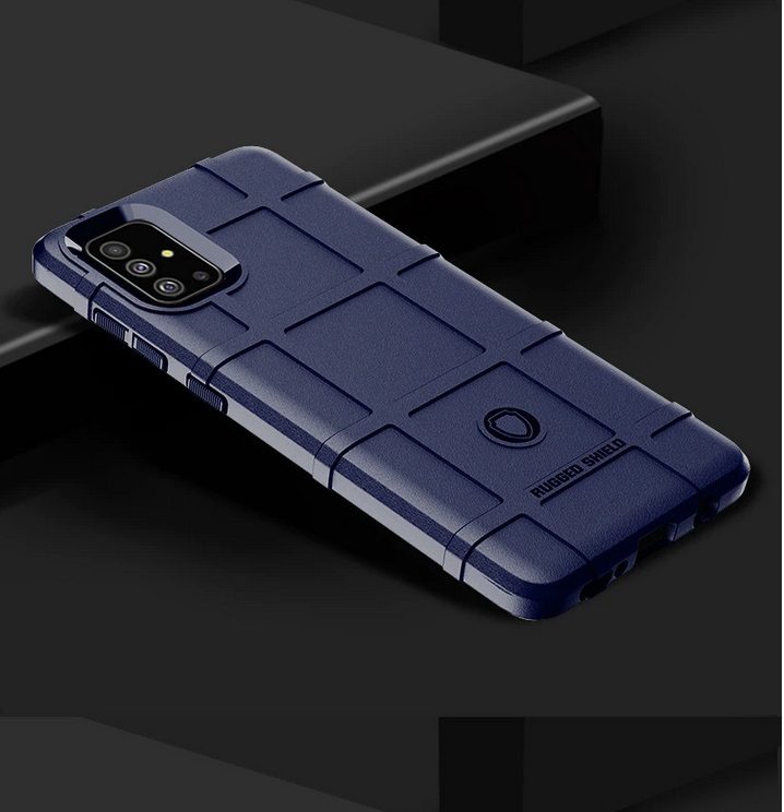 Твърд силиконов калъф /син/ Rugged cover за Samsung Galaxy A11