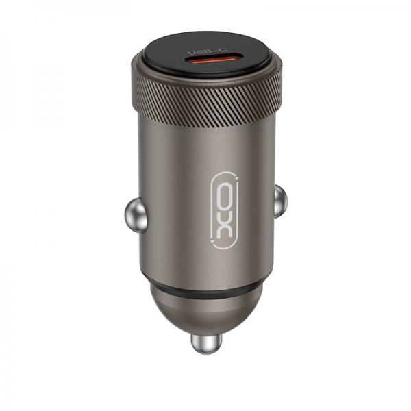 Зарядно за автомобил XO-CC70 PD 30W 12V / 1xType-C / Черен /