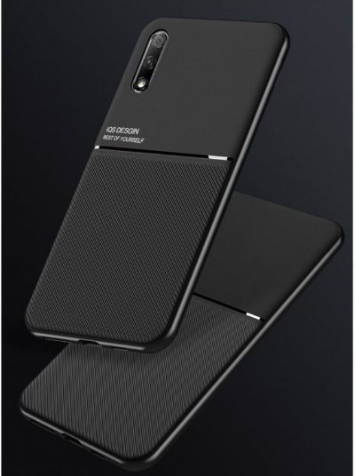 Силконов калъф твърд /черен/ IQS Design за Huawei Y9s 