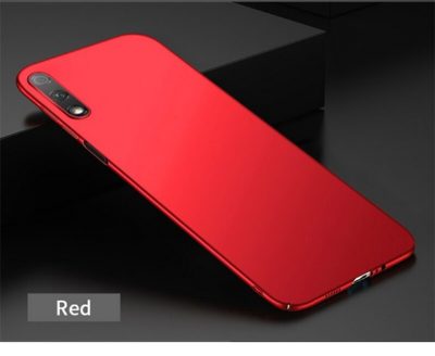 Пластмасов твърд калъф /червен/ за Huawei Y9s (Honor 9X)