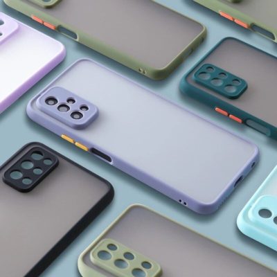 Калъф прозрачен /лилав/ за Huawei Mate 30 