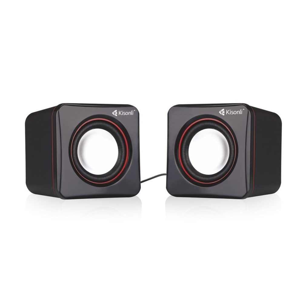 Тонколони Kisonli V400, 3W*2, USB, Черни