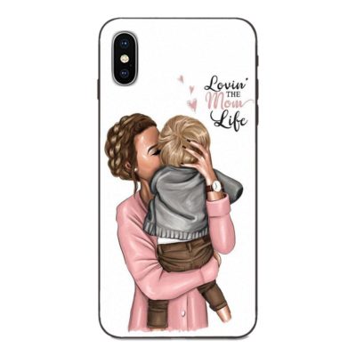 Силиконов кейс /mom life/ за Iphone X 