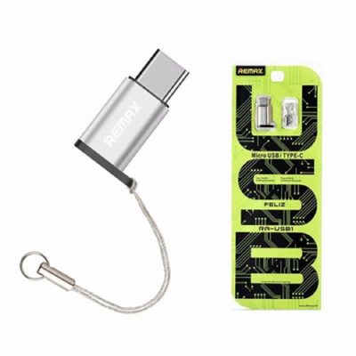 Преходник Micro USB към USB 3.1 Type-C, Remax RA-USB1, сребрист