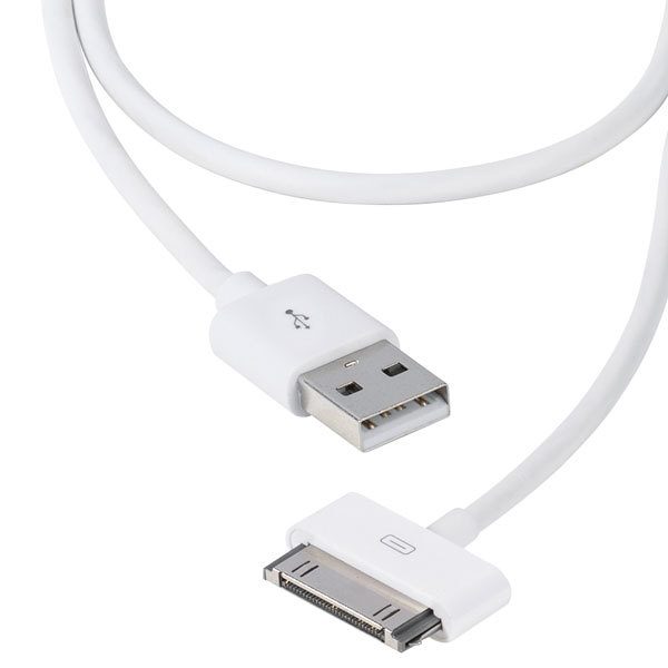 Apple iPhone 4 DATA кабел 1.5м бял 