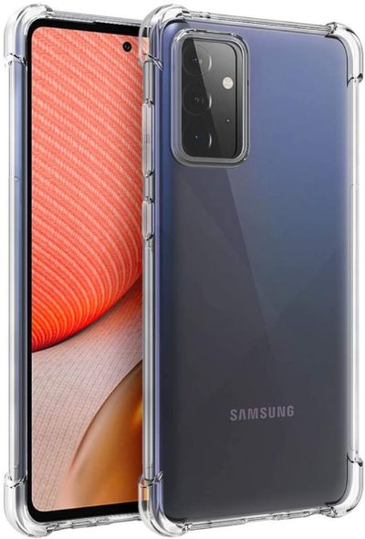 Силиконов калъф Anti-shock /прозрачен/ удароустойчив за Samsung A72 