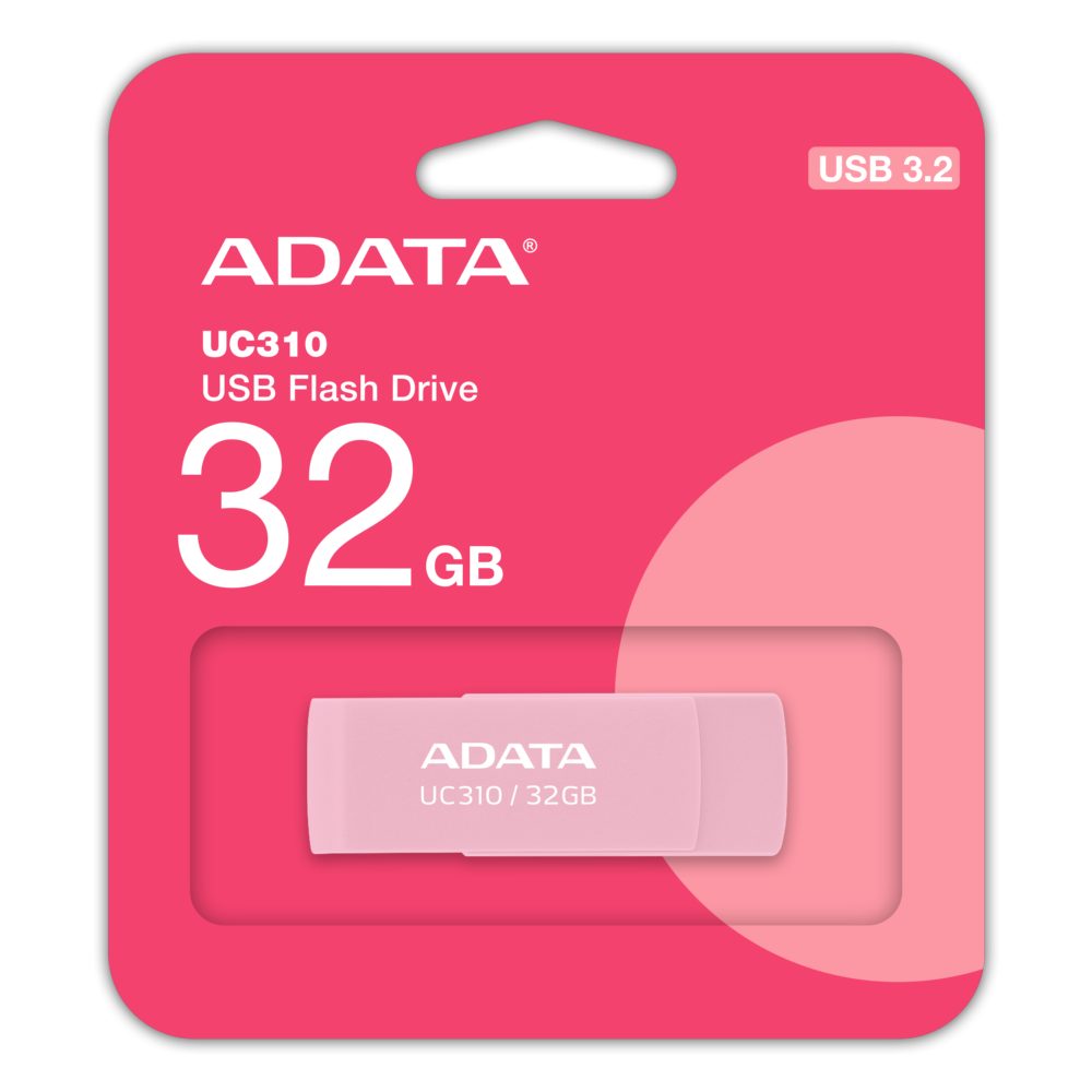 Флаш памет 32GB UC310 ADATA PINK