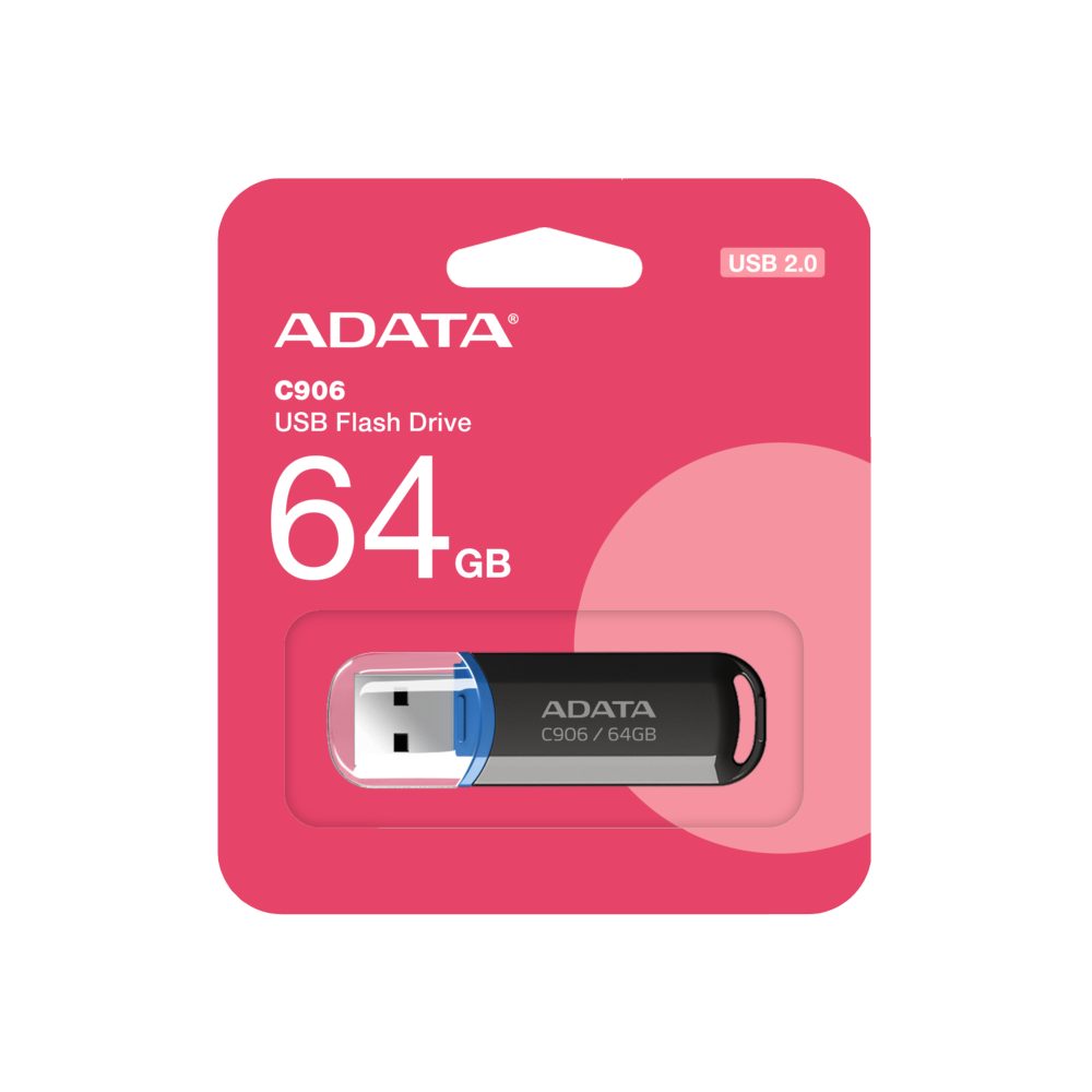 Флаш памет 64GB USB C906 ADATA BLACK