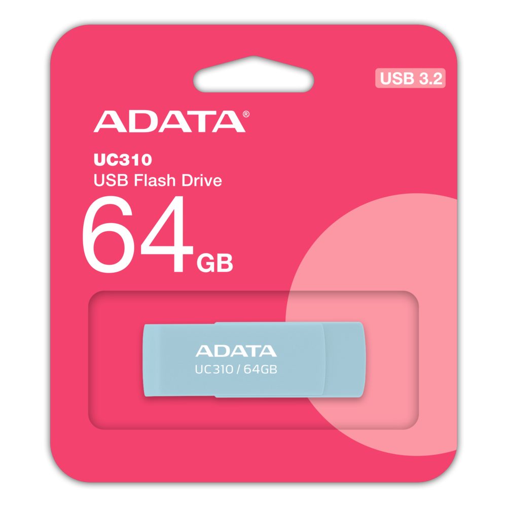 Флаш памет 64GB UC310 ADATA BLUE
