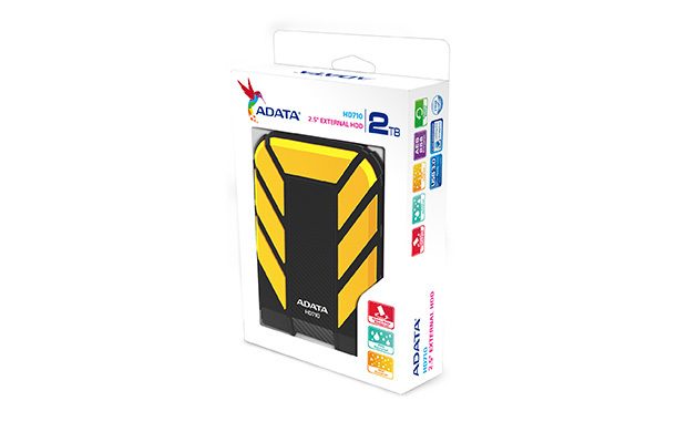 Външен твърд диск EXT 2TB ADATA HD710 USB3.0 YEL