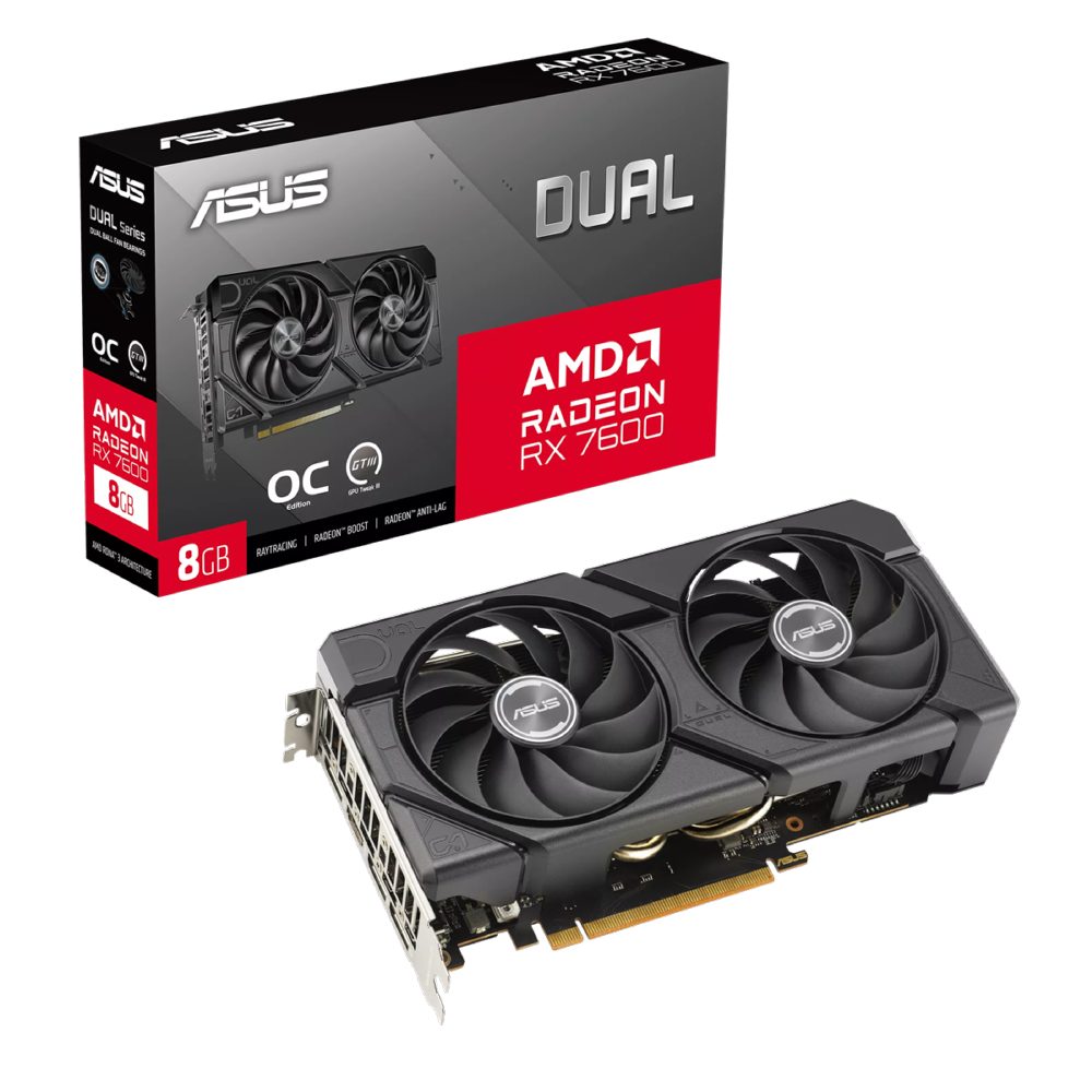 Видеокарта ASUS DUAL-RX7600-O8G-EVO
