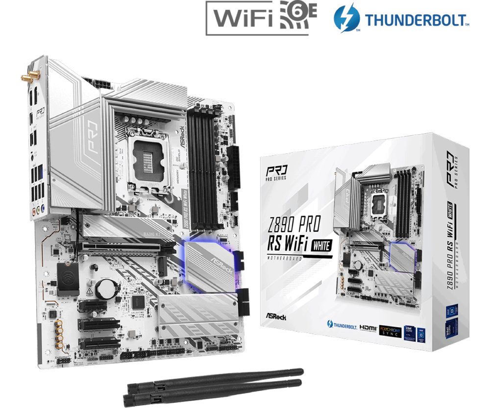 Дънна платка ASROCK Z890 PRO RS WIFI WHITE