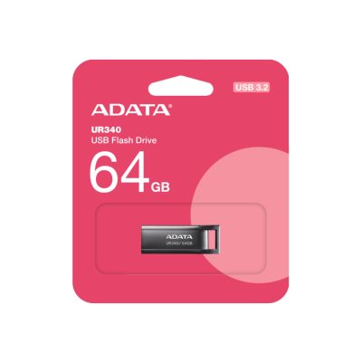 Флаш памет 64GB USB3 UR340 ADATA METAL BK