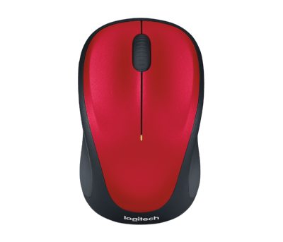 Мишка LOGITECH M235 WL/NB/RED+BLACK