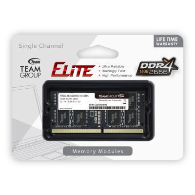 Памет RAM 16G DDR4 2666 TEAM ELITE SODIM