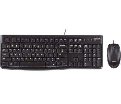 Комплект клавиатура и мишка LOGITECH MK120 DESKTOP BLACK