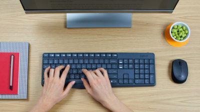 Комплект клавиатура и мишка LOGITECH MK235 WL DESKTOP BK