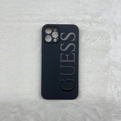 Силиконов калъф /черен/ GUESS за Iphone 14