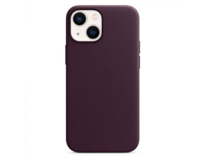 Оригинален калъф за Iphone 13 mini, кожа, Magsafe, Dark Cherry