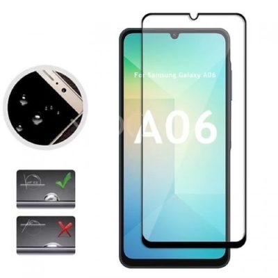 Стъклен протектор за SAMSUNG A06 черен