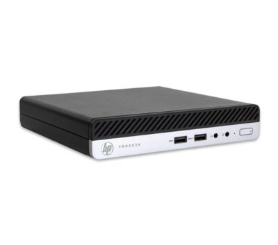 Мини компютър - HP ProDesk 400 G5 DM / i3-9100T, 8GB DDR4, 256GB NVMe SSD, Intel COFFEELAKE-S GT2 UHD 630 GRAPHICS