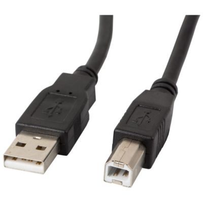 Кабел за принтер Lanberg USB-A (M) -> USB-B (M) 2.0 cable 3m, black ferrite