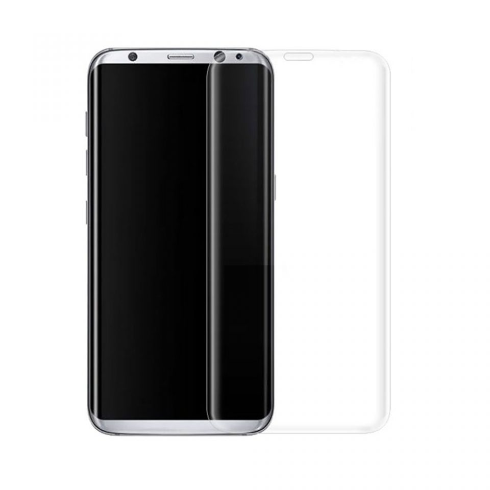 Стъклен протектор за целия екран, No brand, За Samsung Galaxy S8, 0.3mm, Прозрачен