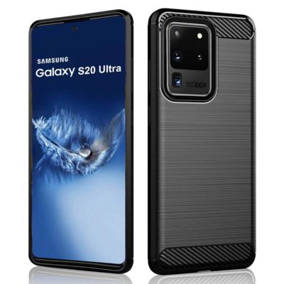 Силиконов калъф черен за Samsung S20 ULTRA