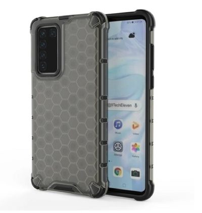 Твърд калъф /пчелна пита/ черен за Huawei Honor 20 / 20S