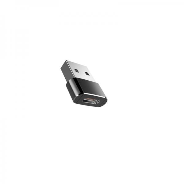 Адаптер / преходник - Type-C (Женско) - USB 2.0 (Mъжко) / Черен