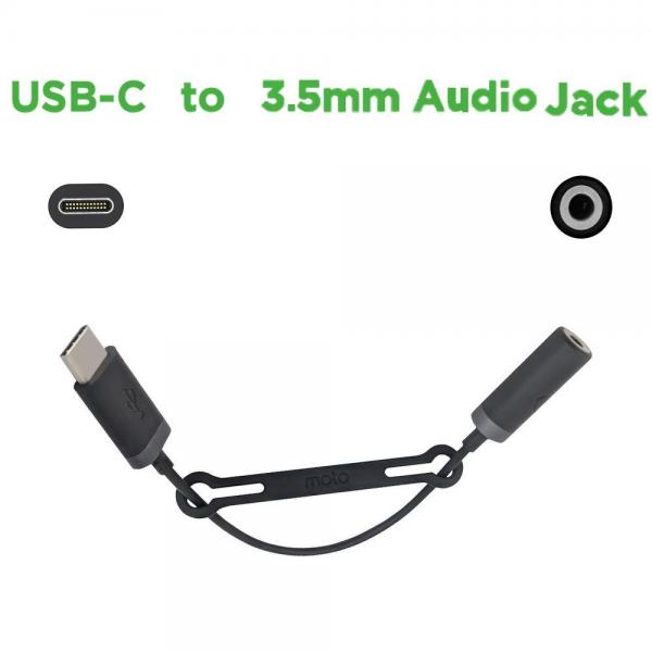 Аудио HF синхронизиращ кабел Motorola / SKN6474A / (Type-C)-(3.5mm)