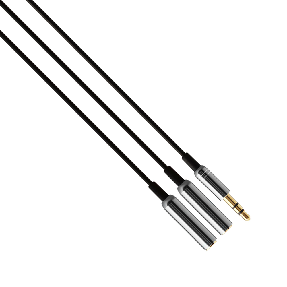 Аудио кабел, Earldom AUX 2f-1m, 3.5mm жак, М/М, 0.5м 