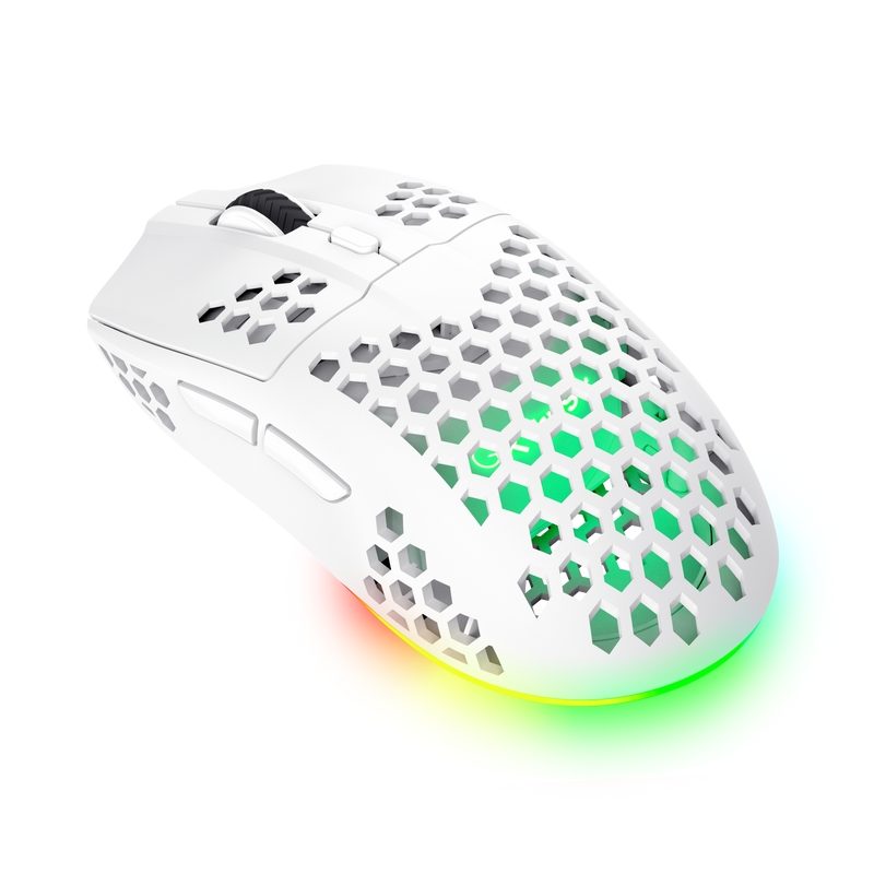  Безжична геймърска мишка TRUST GXT929W Helox Wireless Lightweight Mouse White 