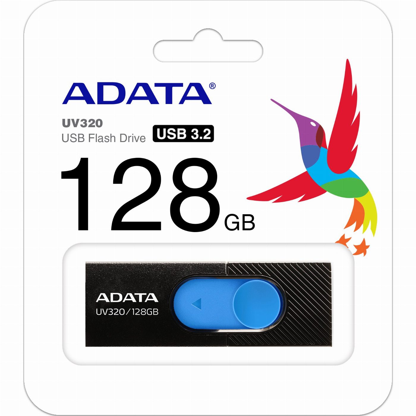Флаш памет ADATA 128GB USB UV320 BLACK