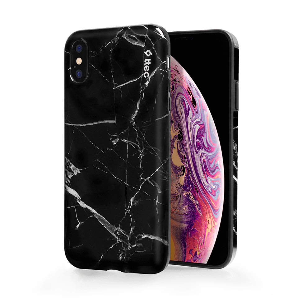 Гръб Artcase Iphone XS max - black marble