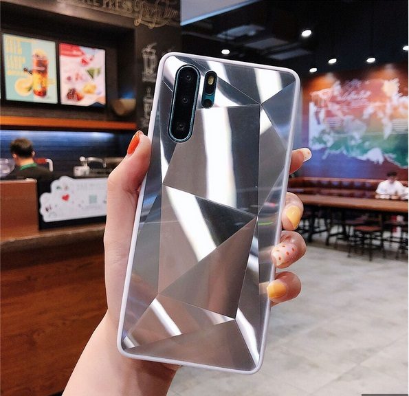 Калъф 3D Diamond /бял/ за Huawei P30 Lite